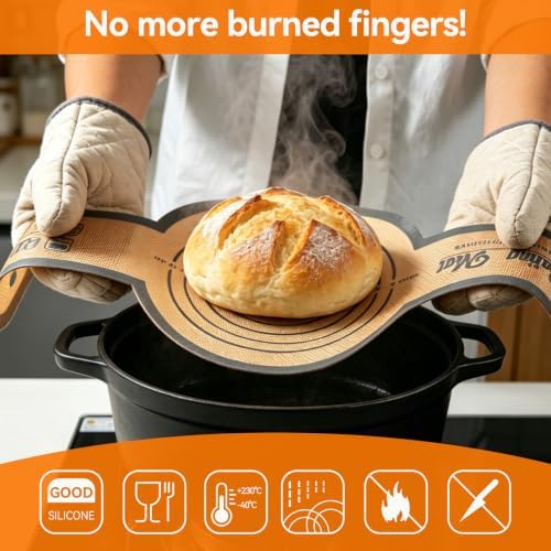 Silicone Baking Mat Set, 3 Pieces, Bread Slings and 28 x 20 Inch