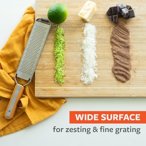 Full Circle Catch-All Grater and Zester with Food Catcher, Dishwasher