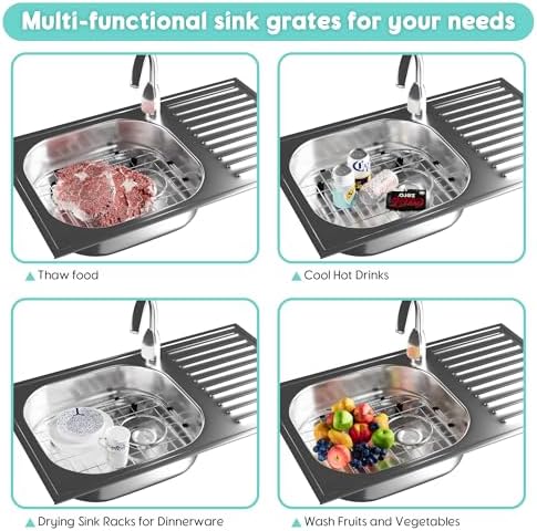 2Pack Stainless Steel Sink Protectors, 13"x16"