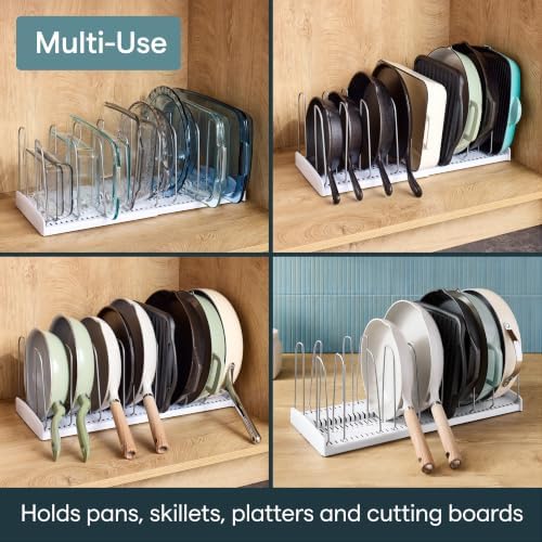 YouCopia StoreMore Expandable Cookware Rack with Tall Steel Wires