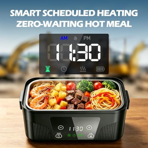 Cordless Electric Heated Lunch Box for Adults
