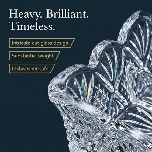 Godinger Crystal Sugar Packet Holder, Tea Bag and Sweetener Caddy