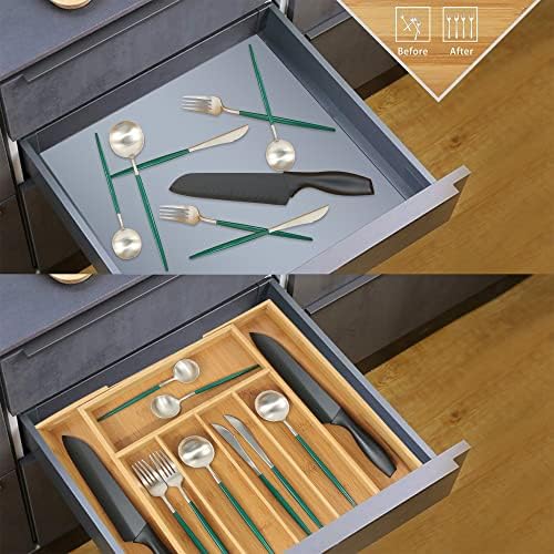 VaeFae Bamboo Drawer Organizer, Medium, Natural