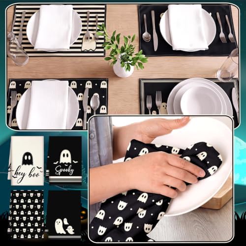 Irenare 16 Pcs Halloween Kitchen Decor Set, Cute Ghost