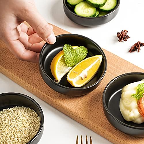 Selamica Ceramic 3.3 Inch Soy Sauce Dish Dipping Bowls Side Dishes