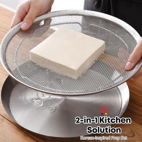 WAGENSTEIGER Stainless Steel Mesh Tray Set with Drip Pan, Air Fryer