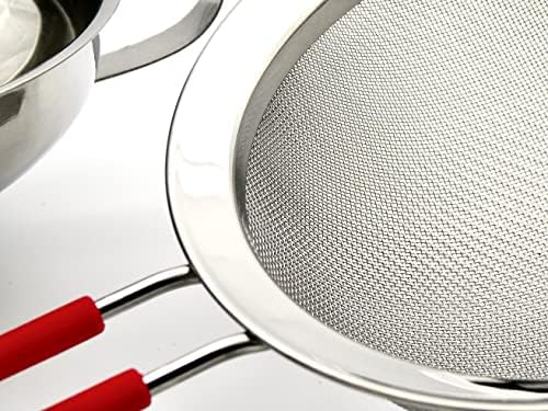 ICO Stainless Steel Canning Funnel and Sieve Set for Mason Jars &