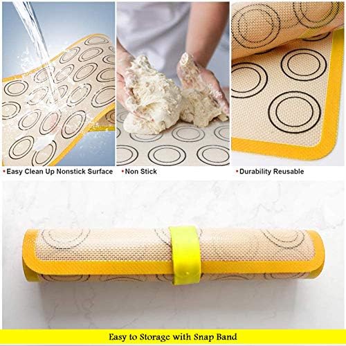 22 Pcs Macaron Baking Kit Silicone Mat, Macaron Baking Supplies