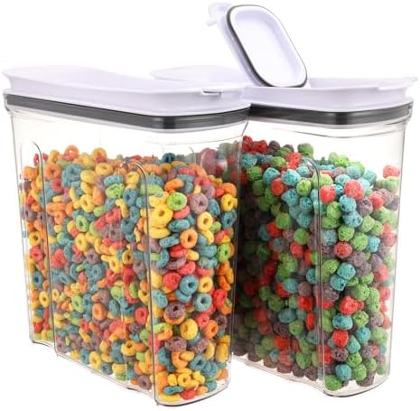 Cereal Storage Containers, 4L, 2PCS BPA-FREE