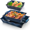 Peohud 3 Pack Casserole Dishes for Oven, Ceramic Baking Dishes with