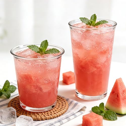 Mapoxy 12 Pack Highball Glasses Set, 12 oz & 10 oz Stackable Tumblers