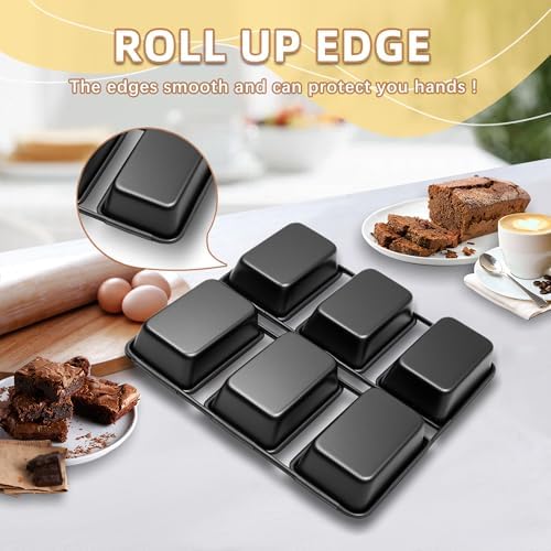 6-Cavity Mini Loaf Pan, Black