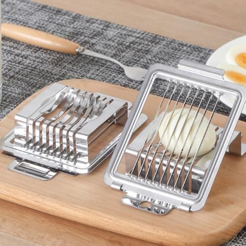 Stainless Steel Egg Slicer with 8 Cutting Wires Comfortable Handle