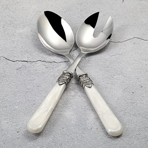 2-piece Salad Servers Stainless Steel Salad Serving Set Salad Fork and