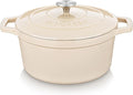 vancasso Cast Iron Dutch Oven, 6 QT Round Pot by vancasso