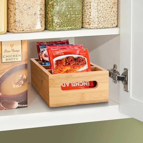 BSTKEY Seasoning Packet Organizer, Food Storage Organizer with 4
