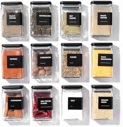 APT 1101 Glass Storage Jars with Bamboo Lid, glass canisters with