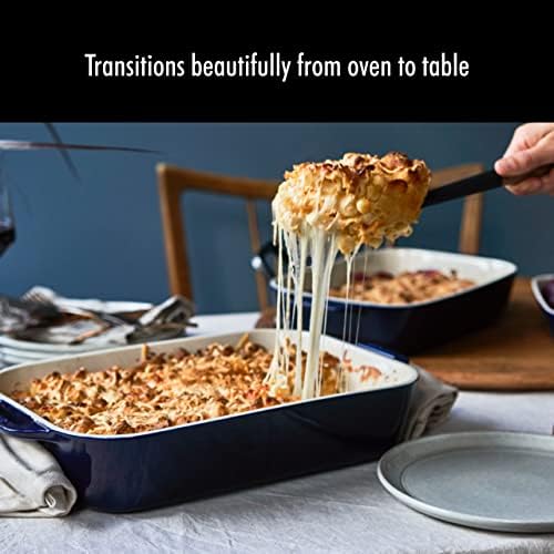 Staub 2-Pc Rectangular Ceramic Baking Dish Set, Blue
