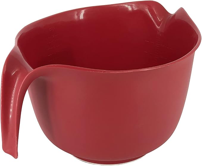 Glad Mixing Bowl with Handle – 3 Quart | Heavy Duty Plastic with Pour Spout and - Image 5