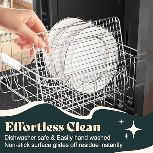 Cooling Racks 8.5 x12 in, Tight-Wire Stainless Steel Baking Rack