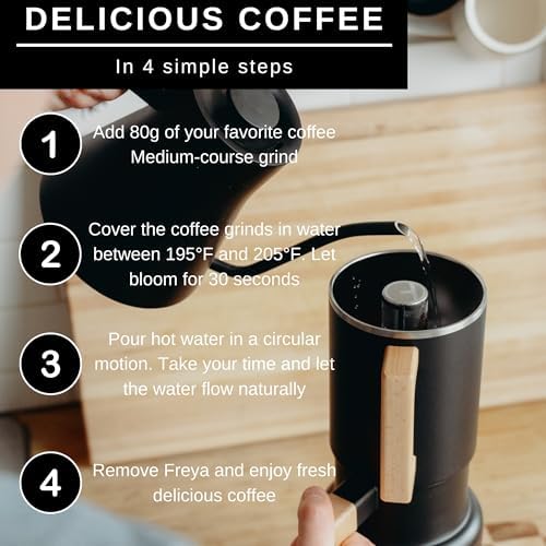 HASTINGS 50 Oz Pour Over Coffee Maker Set, Black