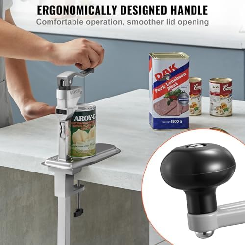 VEVOR Commercial Can Opener, Heavy-Duty Manual Tabletop Cans Opener