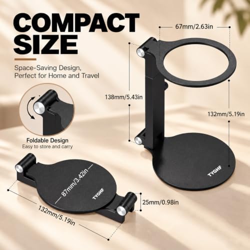 Pour Over Coffee Stand, Height Adjustable & Foldable Coffee Dripper