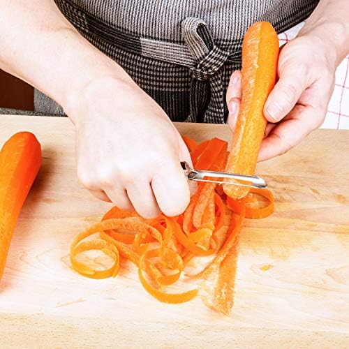 Mudder 5 Pcs Potato Peeler Vegetable Stainless Steel Rotary Peeling