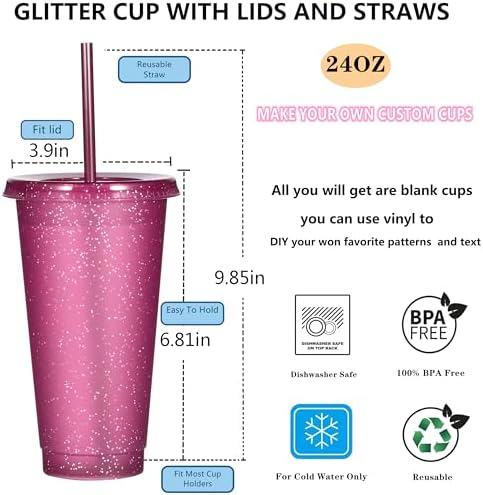 Suertestarry Tumbler with Straw and Lid,Water Bottle Iced Coffee