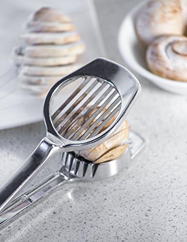 Fox Run Mushroom and Egg Slicer, Cast Aluminum,Silver