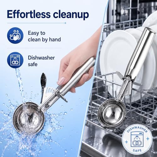 Ice Cream Scoop with Trigger, Small Size Cookie Scoop for Baking-5.25
