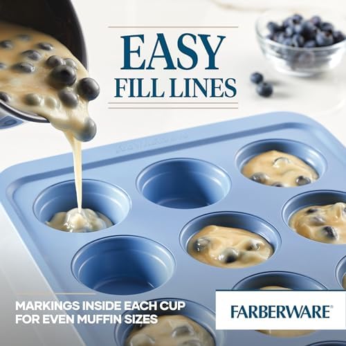 Farberware Easy Solutions Nonstick Bakeware Muffin/Cupcake Baking Pan