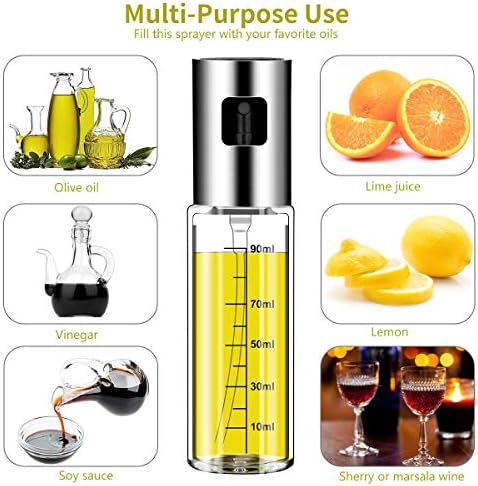 2 Pack Glass Olive Oil Sprayers for Cooking