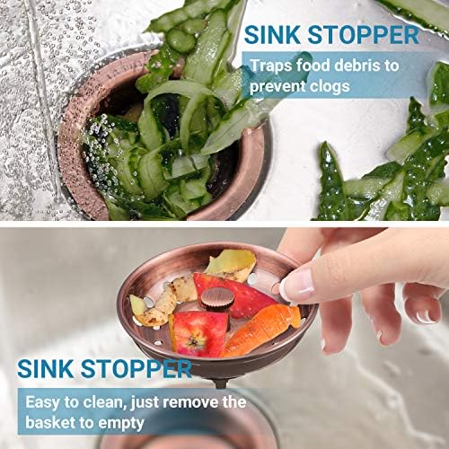 KONE Copper Sink Strainer Basket, 2 Pcs