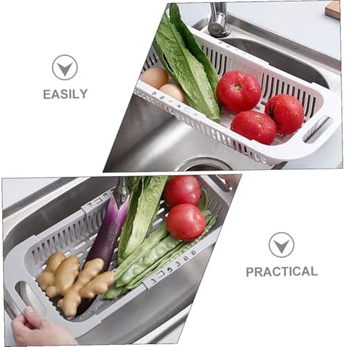 3 Piece Expandable Colander Basket Set, PP over Sink Strainers
