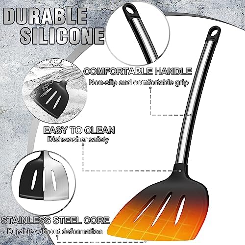 Umite Chef Black Silicone Kitchen Utensil Set