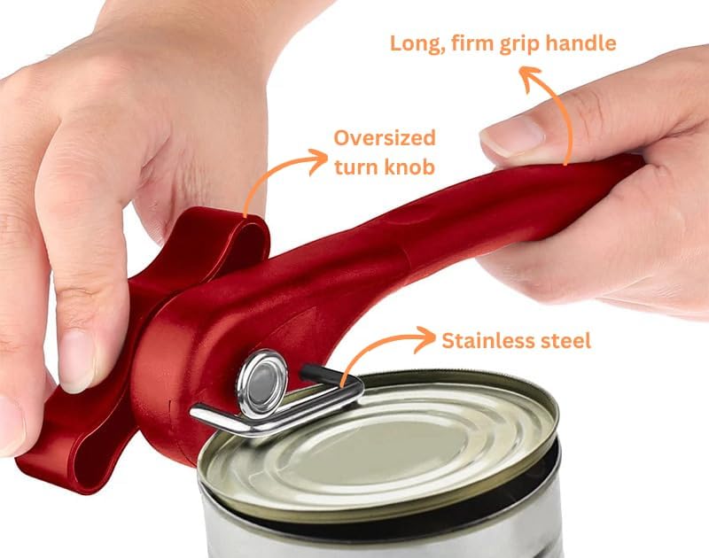 Fan Wu Safe Side-Cut Manual Can Opener, Smooth Edge
