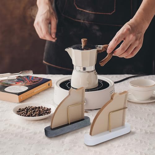 Coffee Filter Holder, Marble & Brass Cone Coffee Filters Holder