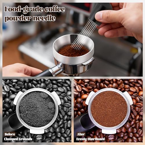 Espresso Accessories Kit - 6Pcs Coffee Tools with Stainless Steel