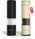 LARS NYSØM Salt and Pepper Grinder Set Manual, Stainless Steel Salt and Pepper by LN