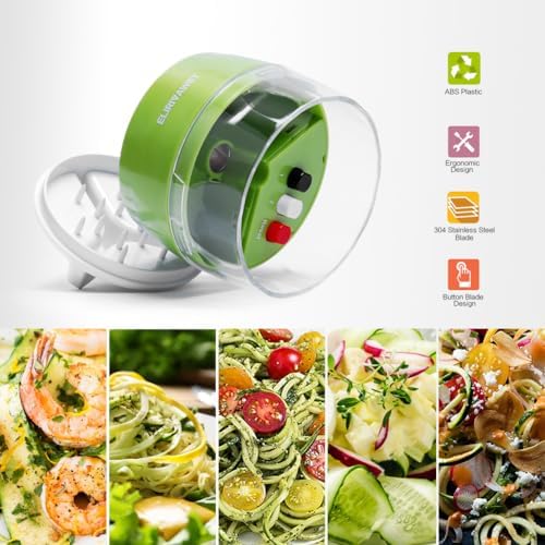 Handheld Spiralizer Vegetable Slicer, 4-in-1