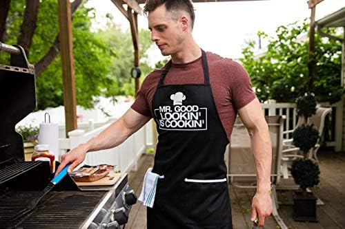 ALLER HOME&KITCHEN Funny Apron for Men, 2 Large Pockets One Size Fits