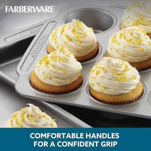 Farberware Nonstick Bakeware Set with Cooling Rack for Baking, 10-Piece