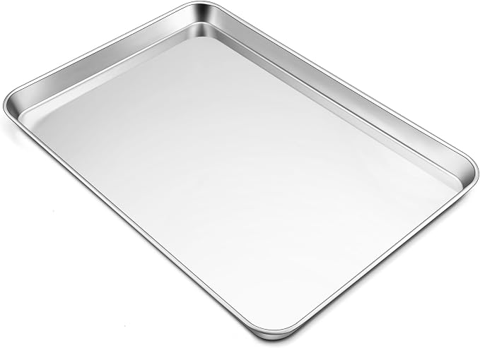 TeamFar Stainless Steel Baking Sheet, 20’’ x 14’’ Large Baking Sheet Pan by TeamFar