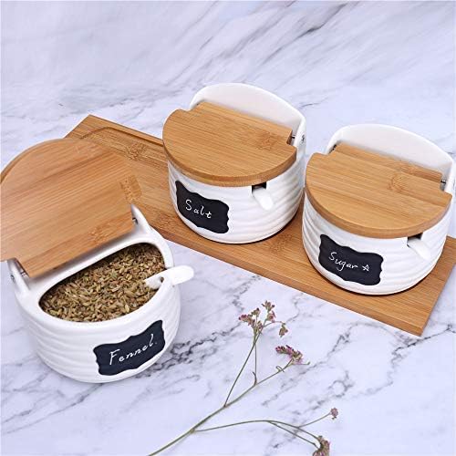 June Sky Sugar and Cream Set,Ceramic Sugar Containers with Lid and