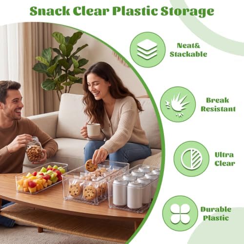 Mifoci 8 Pcs Snack Pantry Organizer Storage for Shelf, Large, Divider