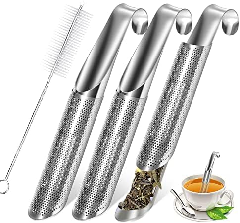3 Tea Infusers and 1 Brush