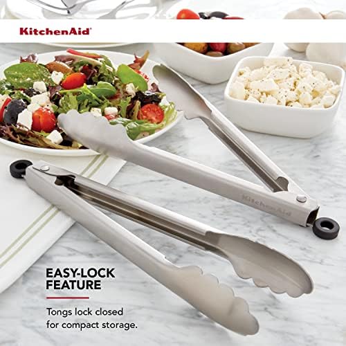 KitchenAid Stainless Steel Kitchen Tongs, Set of 2