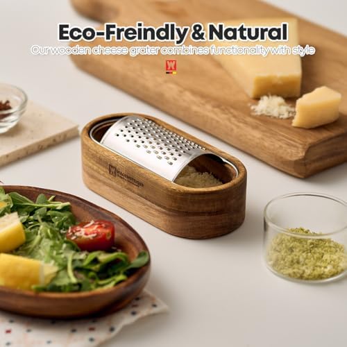 Wagensteiger SUS304 Cheese Grater with Wooden Container