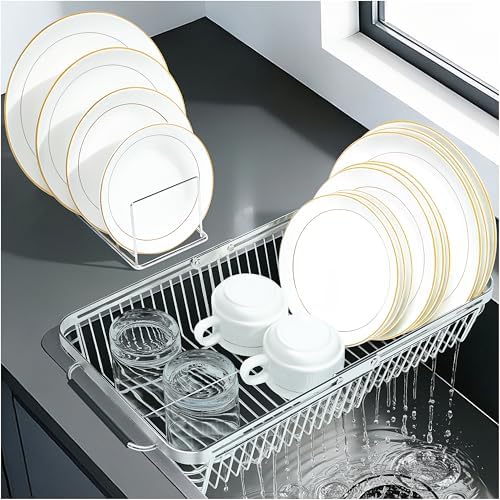 Over-the-Sink Expandable Dish Drying Rack